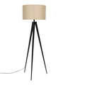 Zuiver Tripod Vloerlamp - Zwart / Beige