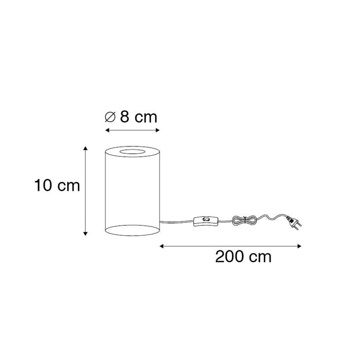 QAZQA Design tafellamp roze graniet - Baranda