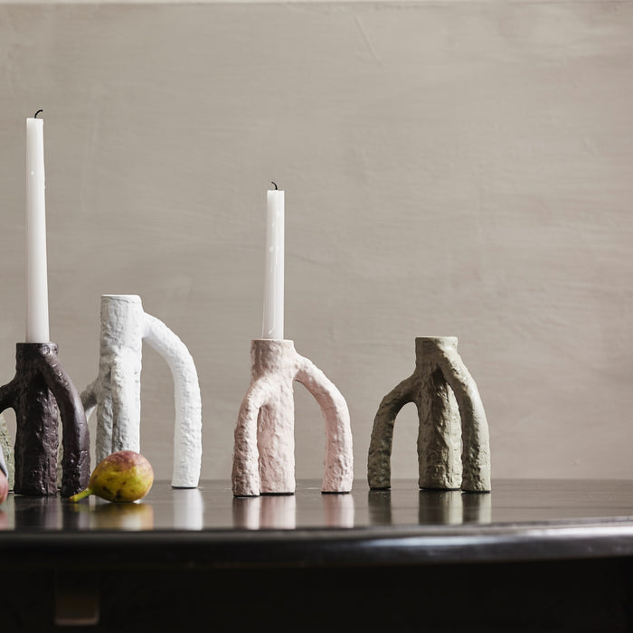 Nordal Mahe Kandelaar S - Olijfgroen