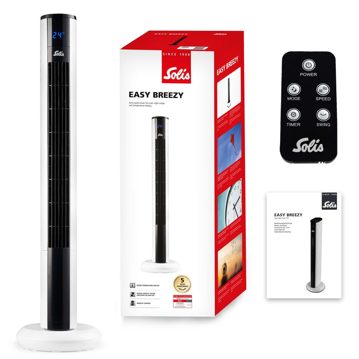 Solis Easy Breezy 757 Toren Ventilator met Afstandsbediening - 91 cm
