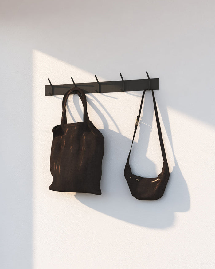 Gorillz Mystiek Five - Wandkapstok - 10 kapstok haken - Zwart