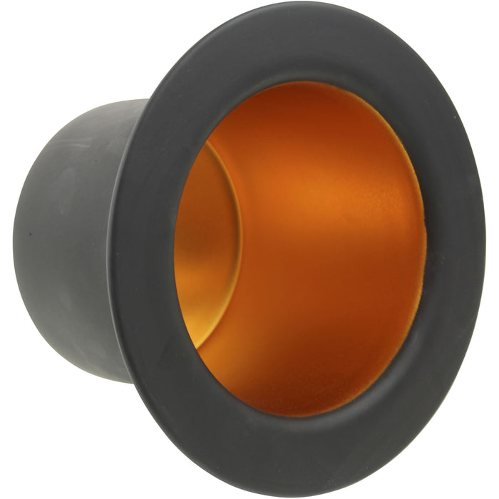 United Entertainment ® - Hoge Hoed Hanglamp - Zwart-goudkleur folie