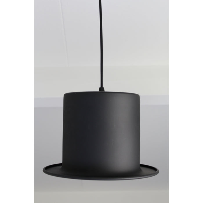 United Entertainment ® - Hoge Hoed Hanglamp - Zwart-goudkleur folie