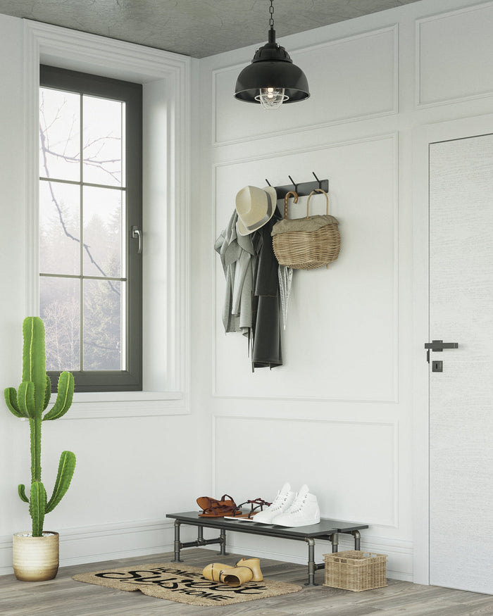 Gorillz Mystiek Three - Wandkapstok - 6 Kapstok haken - Zwart