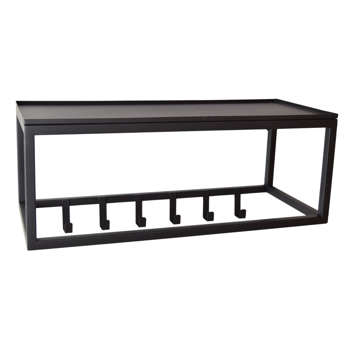 LOFT42 Blacky Kapstok - Zwart – Metaal – 6 haken
