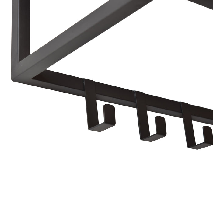 LOFT42 Blacky Kapstok - Zwart – Metaal – 6 haken