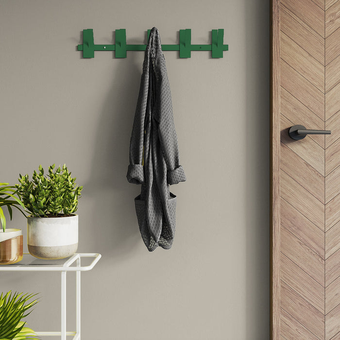 Gorillz Incision - Wandkapstok - 10 kapstokhaken - Groen