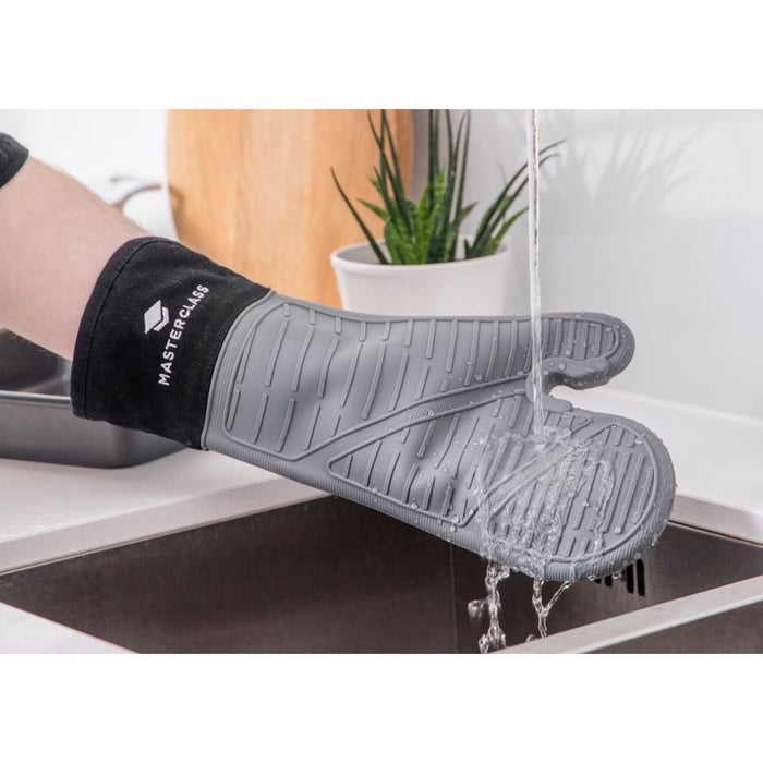 MasterClass - Ovenhandschoen, Siliconen, Zonder Naad, Grijs - MasterCl