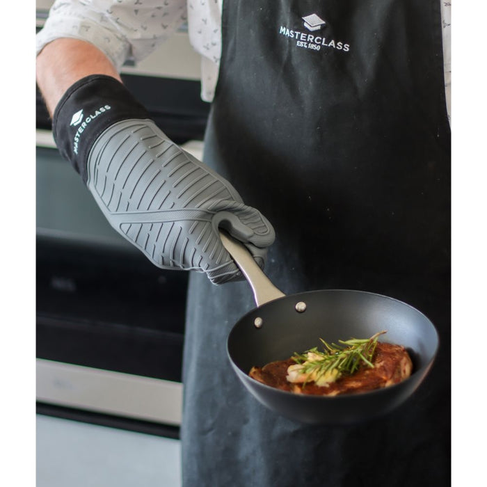 MasterClass - Ovenhandschoen, Siliconen, Zonder Naad, Grijs - MasterCl