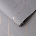 Graham & Brown - Vliesbehang - Palais Grey & Rose Gold - 10mx53cm