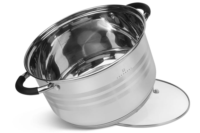 Edenberg Classic Line - Pannenset - RVS - 8 delig - Sandwichbodem