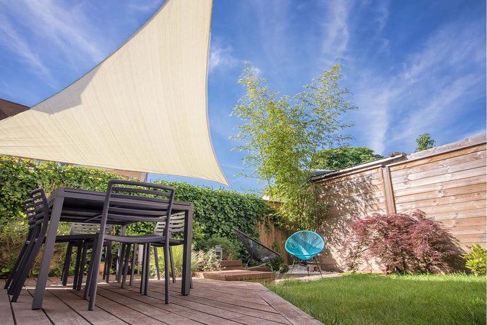 Feel Furniture - Schaduwdoek - Zonwering - Driehoek - 3.6 m - Crème