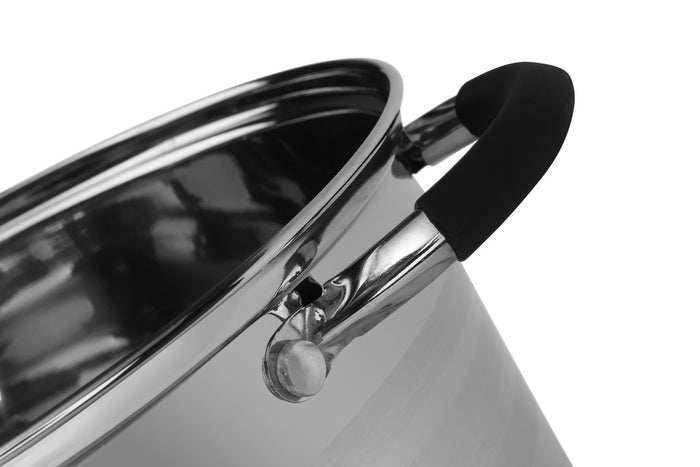 Edenberg Classic Line - Pannenset - RVS - 12 delig - Sandwichbodem