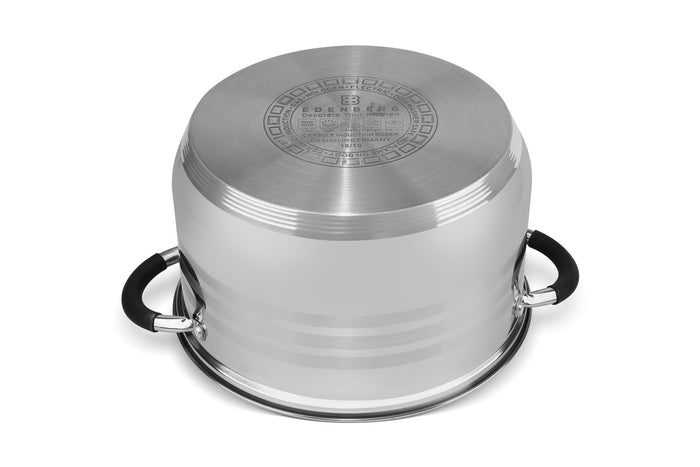 Edenberg Classic Line - Pannenset - RVS - 10 delig - Sandwichbodem