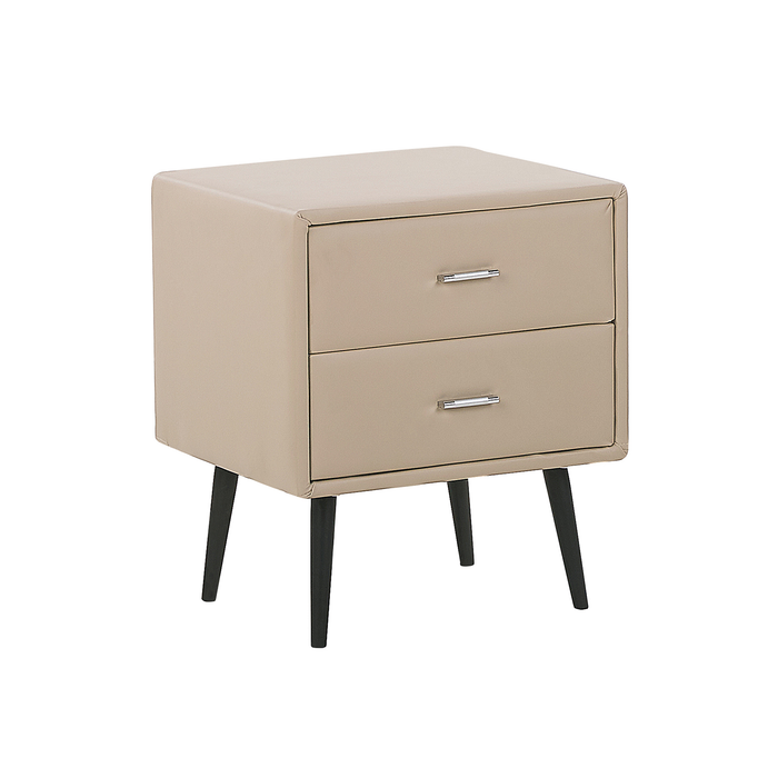 Beliani - ESSONNE - Slaapkamerset - Beige - 180 x 200 cm - Kunstleer