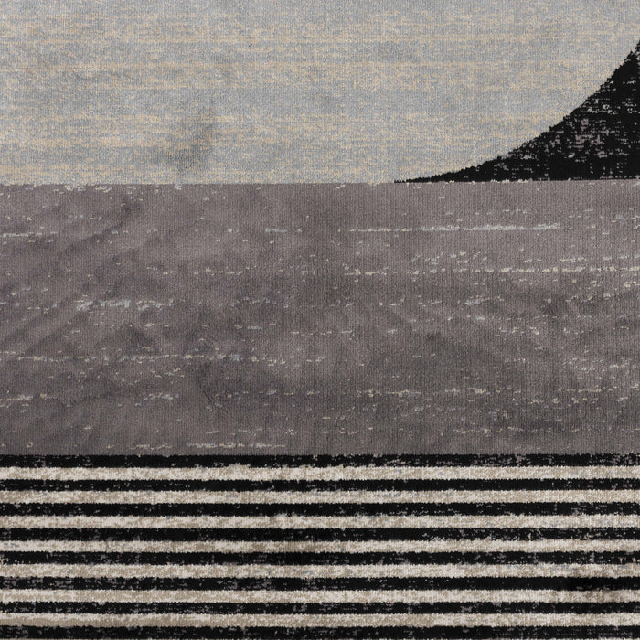 by fonQ Arc Vloerkleed - Zwart