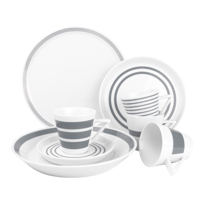 Salt & Pepper Stripes Serviesset 20-delig