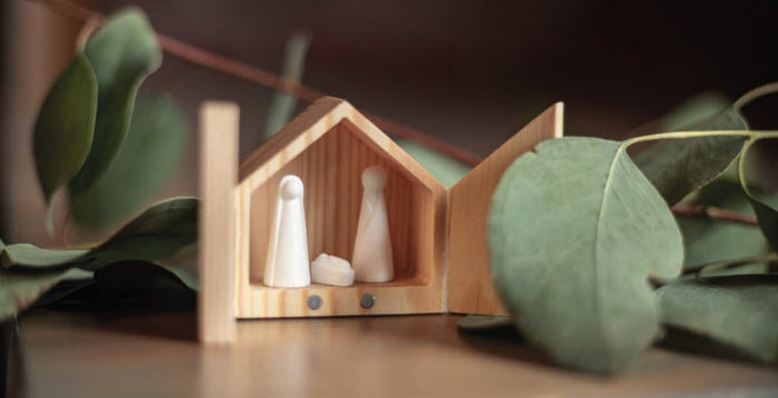 Räder mini kerststal