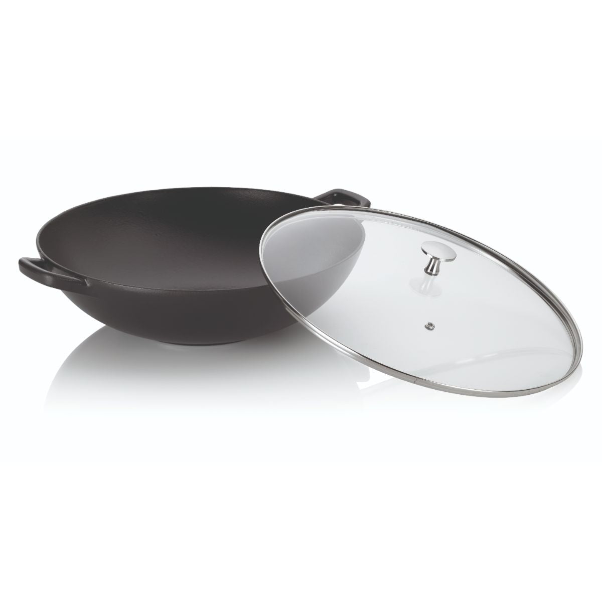 Wokpan Gietijzer Zwart, 36 cm - Kela | Calido