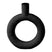 present time Ring Vaas Round - Zwart