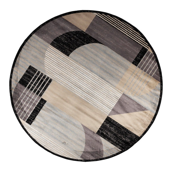 by fonQ Arc Vloerkleed - Zwart