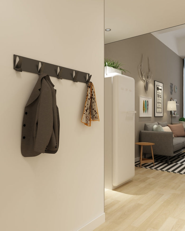 Gorillz Raw XL - Wandkapstok - 10 Kapstok Haken - Zwart