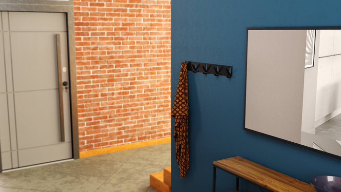 Gorillz Raw XL - Wandkapstok - 10 Kapstok Haken - Zwart