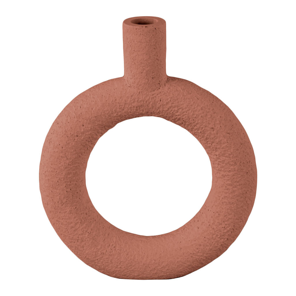 present time Ring Vaas Round - Terracotta orange