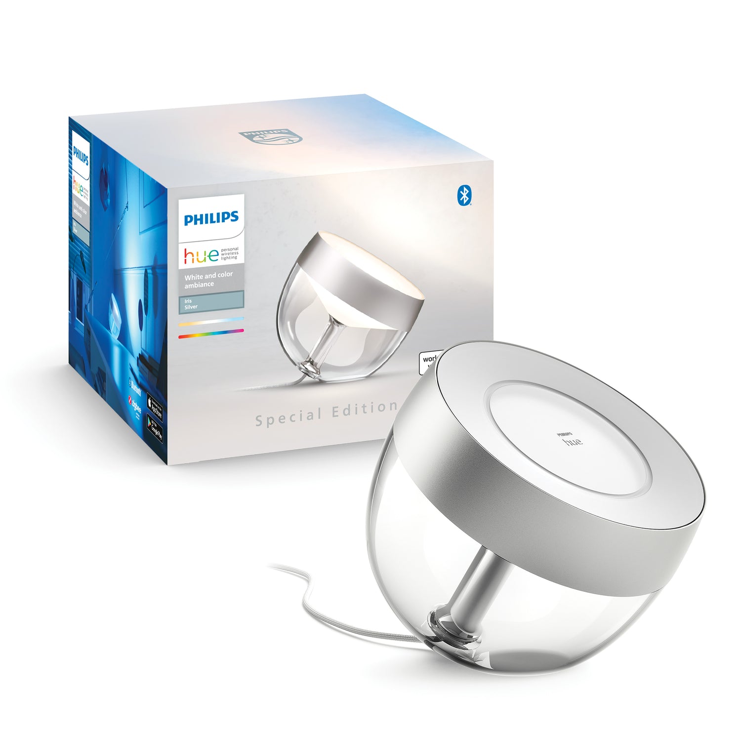 Philips Hue Iris Tafellamp - Zilver