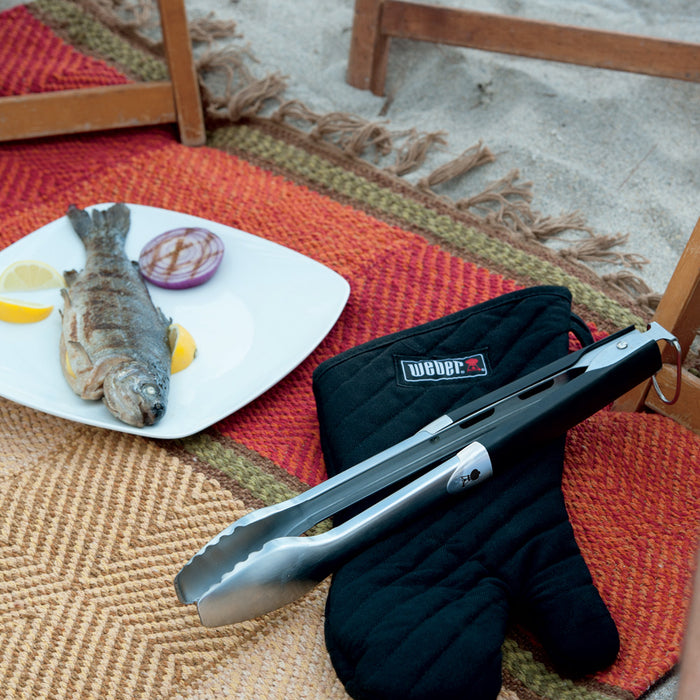 Weber Barbecuetang RVS zwart