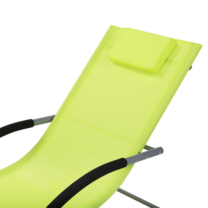 Beliani - CARANO - Strandstoel - Groen - Staal