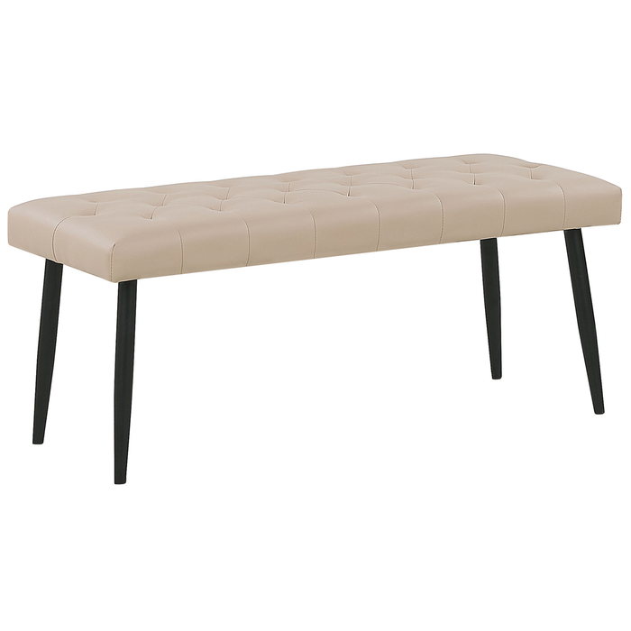 Beliani - ESSONNE - Slaapkamerset - Beige - 160 x 200 cm - Kunstleer