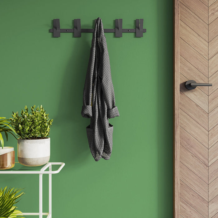 Gorillz Incision - Wandkapstok - 10 kapstokhaken - Zwart