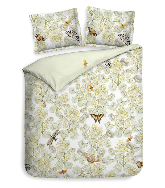 Heckett Lane Dekbedovertrek Katoen Satijn Lubin - off white