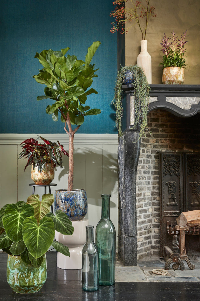 Mica Decorations Rioja Glazen Fles - H75 x Ø18 cm - Groen