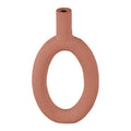 present time Ring Vaas Oval High - Terracotta orange