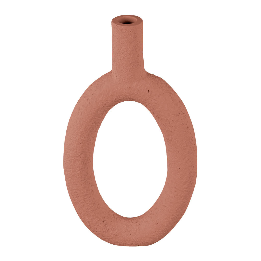 present time Ring Vaas Oval High - Terracotta orange