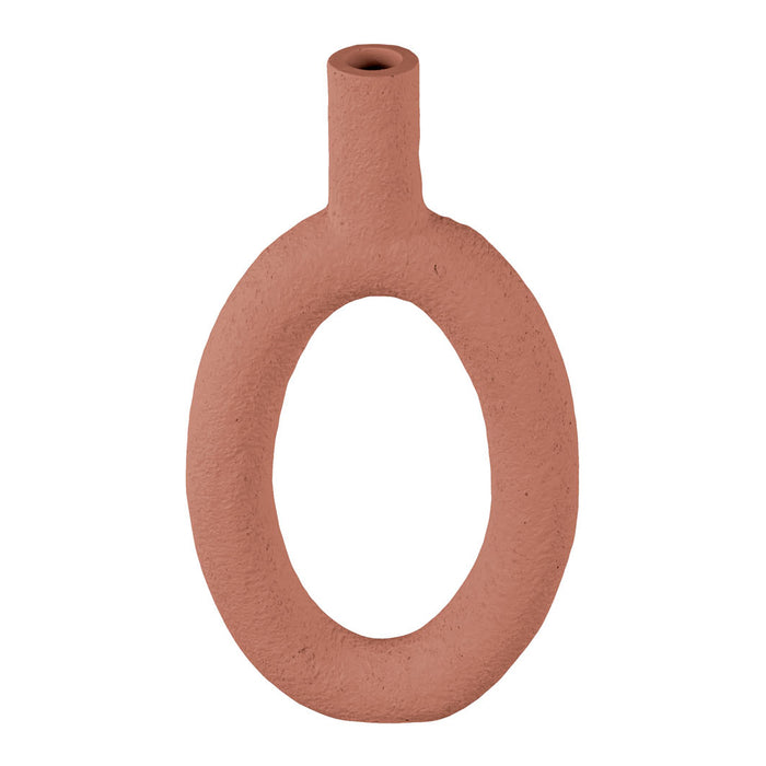 present time Ring Vaas Oval High - Terracotta orange