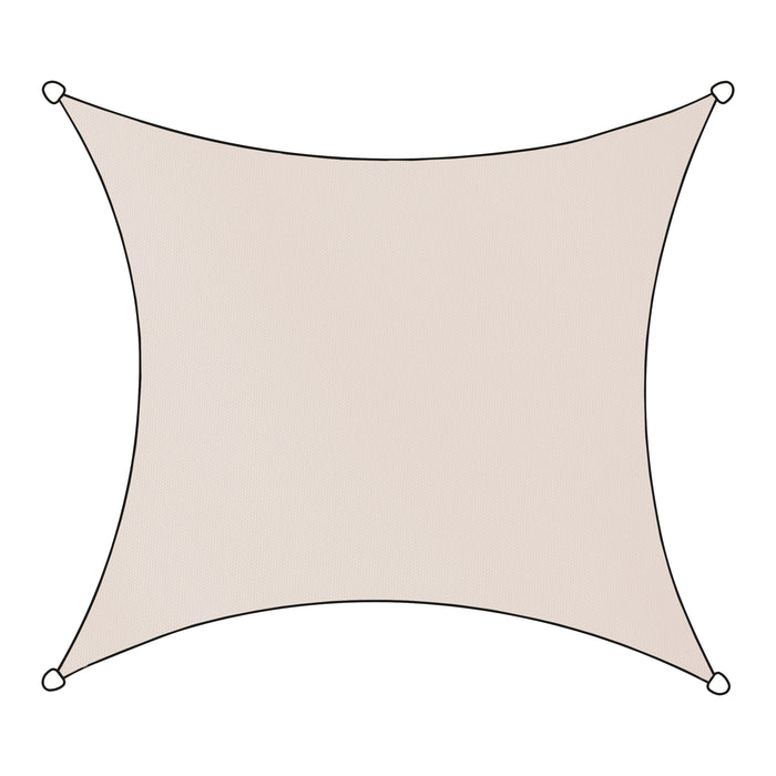 Livin'outdoor Livigno Oxford Schaduwdoek - Vierkant - 5natrl