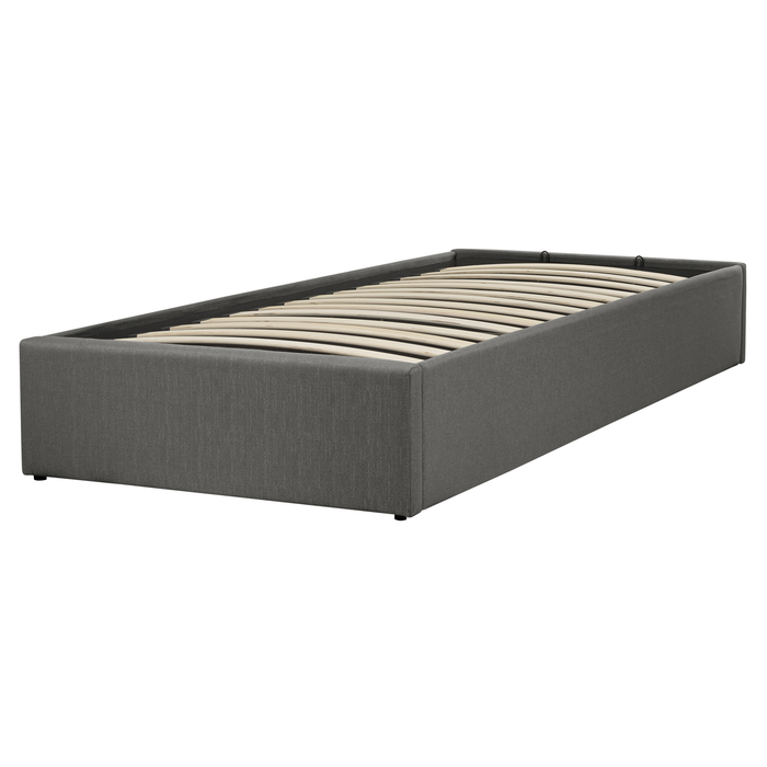 Beliani - DINAN - Kinderbed - Donkergrijs - 90 x 200 cm - Polyester