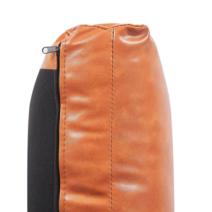 Beliani - GAVLE - Driezitsbank - Goudbruin - Kunstleer