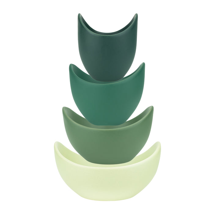 Krumble Kommenset - set van 4 - Keramiek - Groen