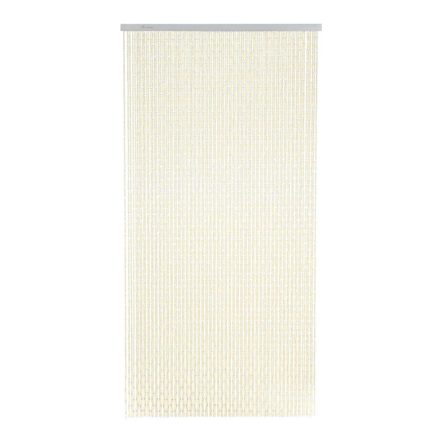 Livin'outdoor Tube Alu Rail Deurgordijn - Ivoorwit - 230x100