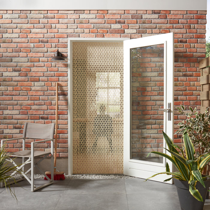 Livin'outdoor Tube Alu Rail Deurgordijn - Ivoorwit - 230x100