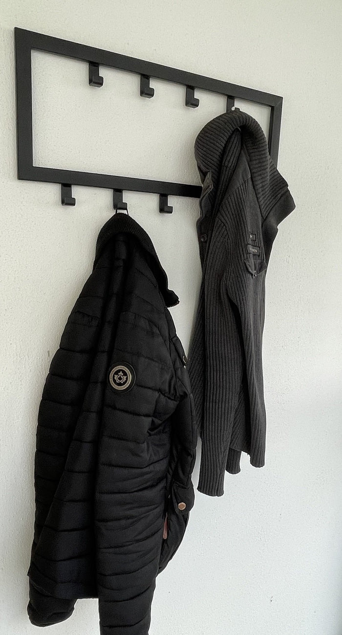 LT-Luce Kapstok Joy Mat Zwart 9 Haken 60cm