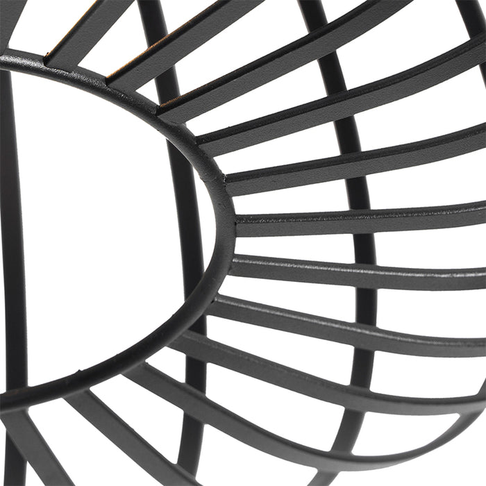 QAZQA Design plafondlamp zwart 39 cm - Johanna