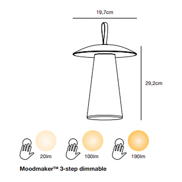 Nordlux Ara Draadloze Tafellamp