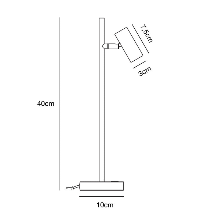 Nordlux Omari Tafellamp - Zwart