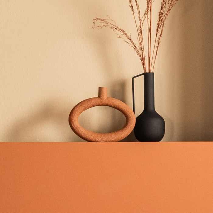 present time Ring Vaas Oval Wide - Terracotta orange