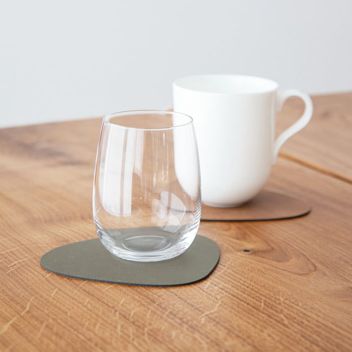 LIND DNA Nupo Double Curve Onderzetters 4st. - army green/nature